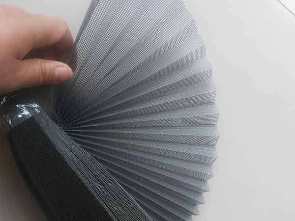 pleated window screen