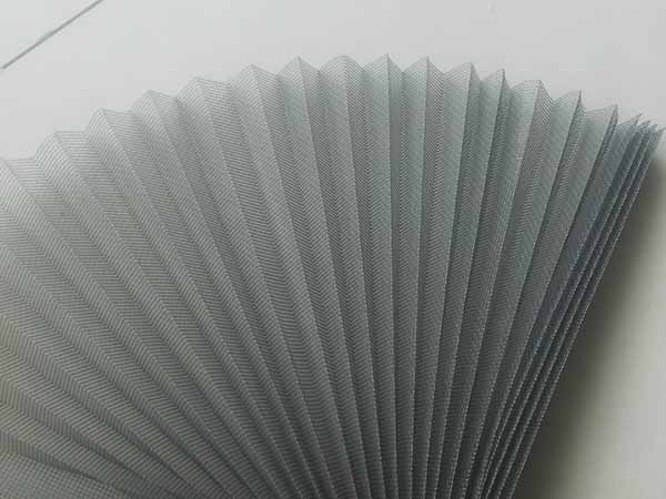 pleated window screen