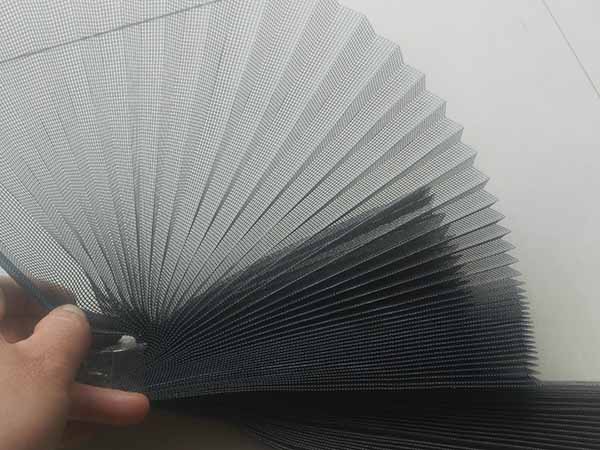 pleated window screen