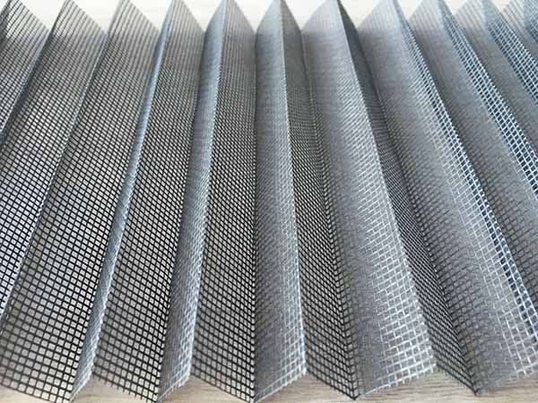 pleated window screen
